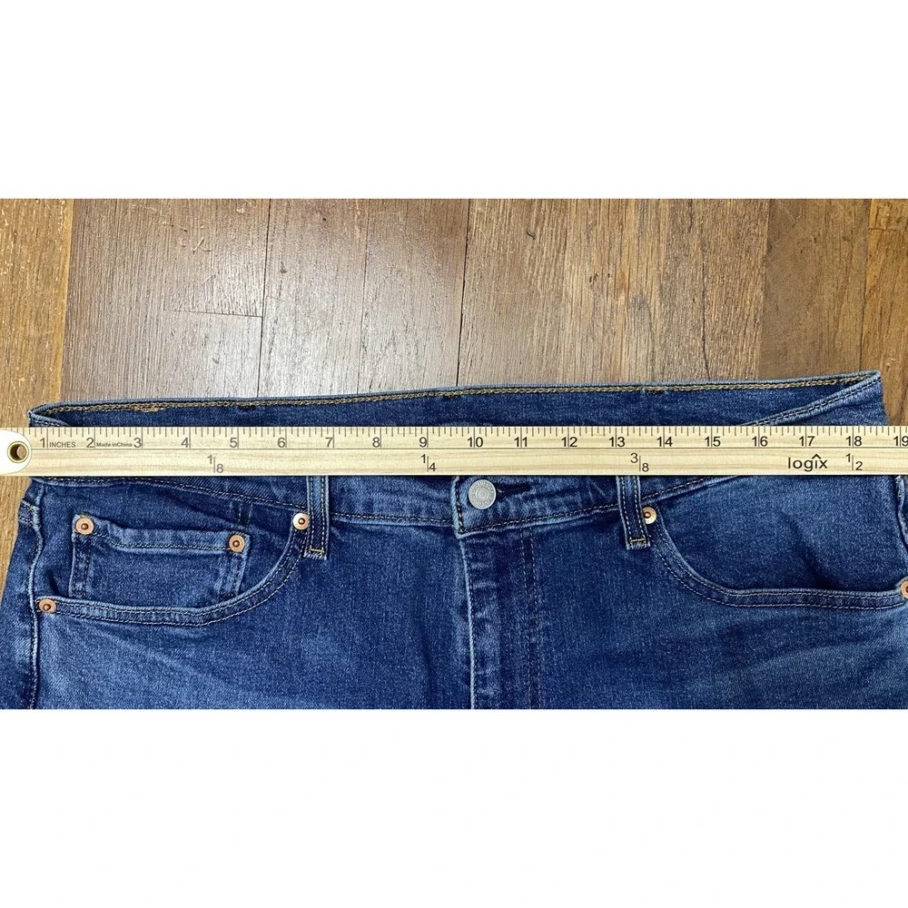 Levis 505‎ Regular Straight Leg Blue Denim Jeans Mens 38x33 Western Workwear